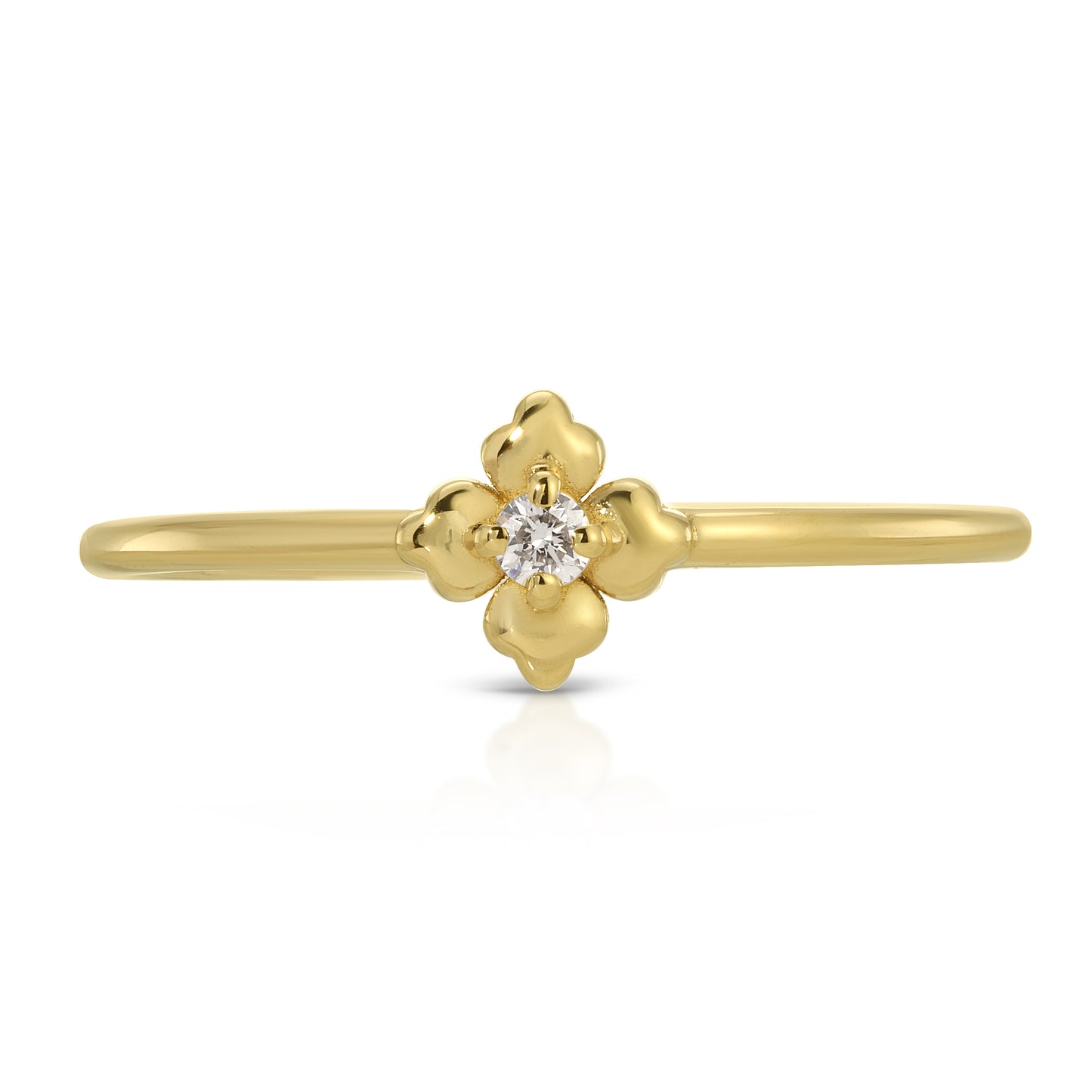 DIAMOND MINI CLOVER TALAVERA RING