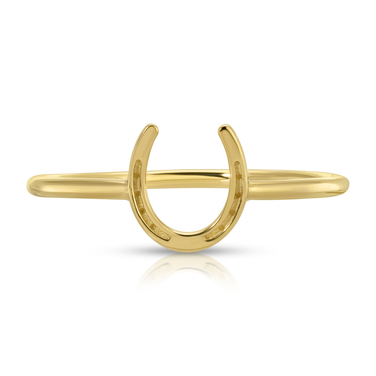 THIN HORSESHOE RING
