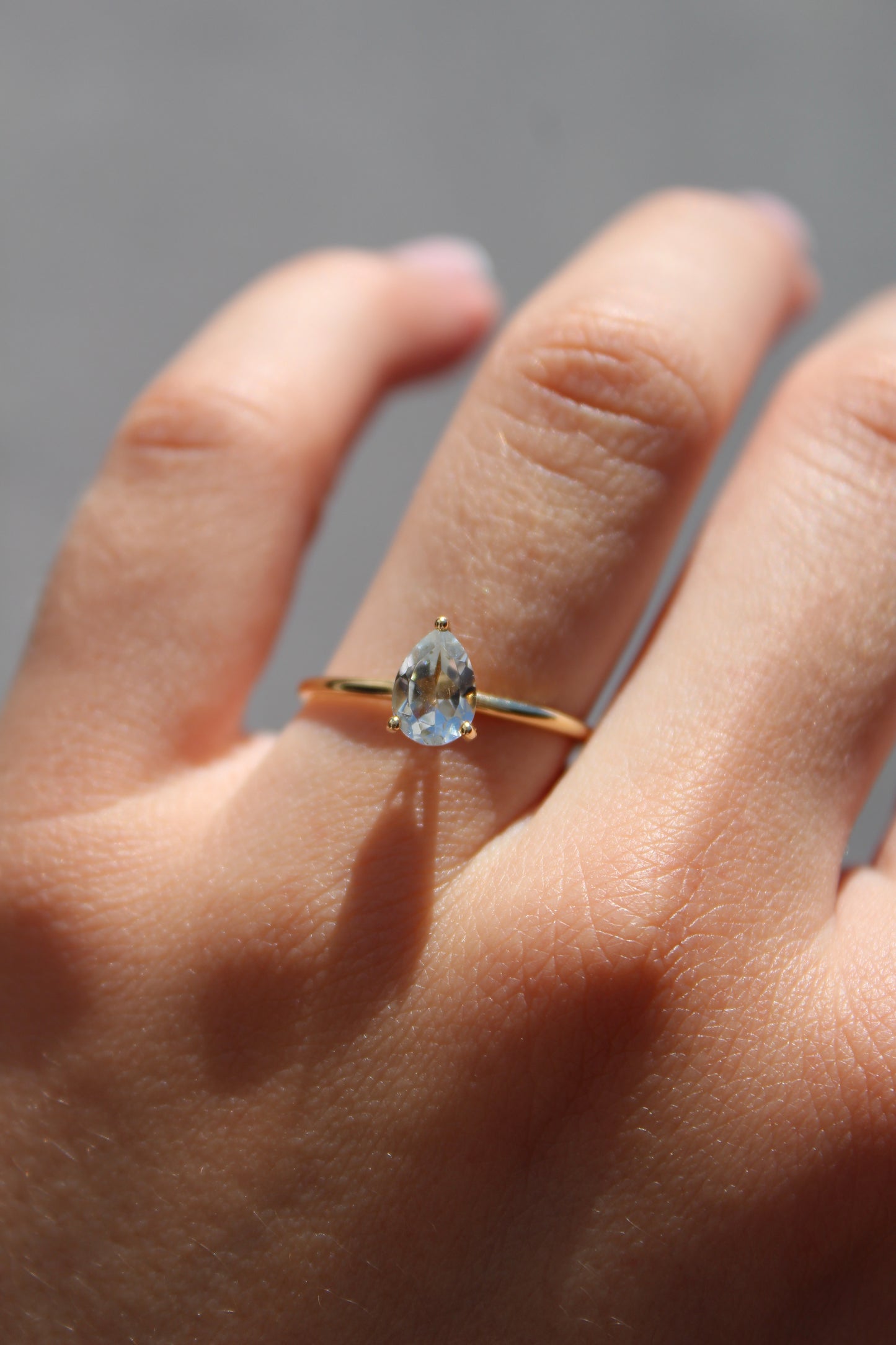 PEAR DIAMOND SOLITAIRE RING