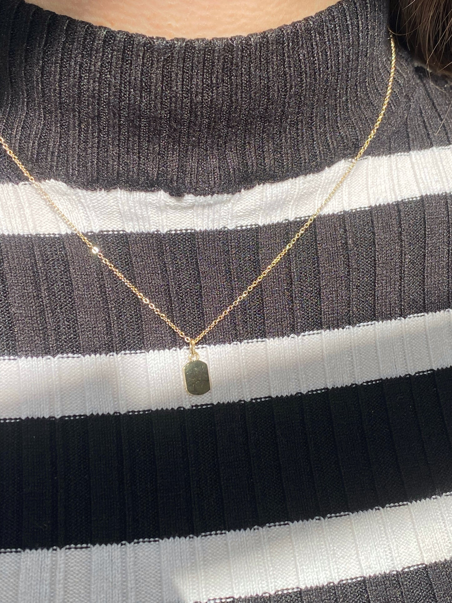 MINI DOG TAG NECKLACE
