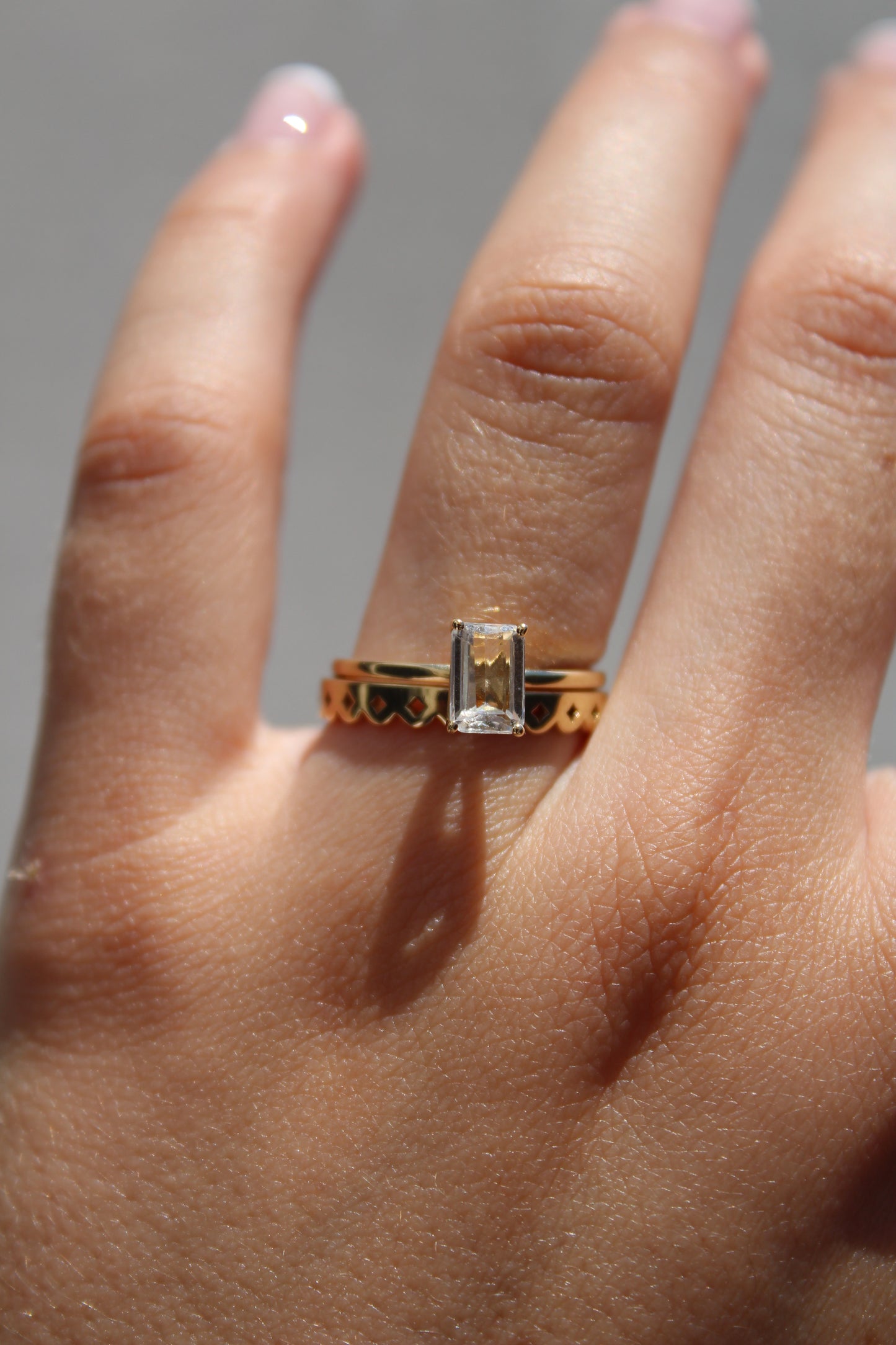 EMERALD CUT DIAMOND SOLITAIRE RING