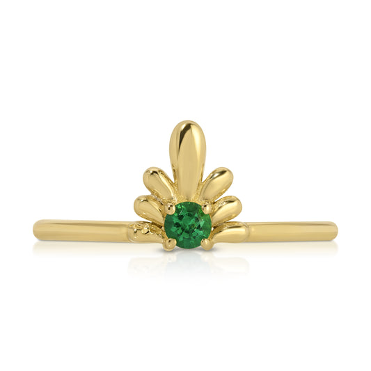 EMERALD PUEBLA INSPIRED TALAVERA RING