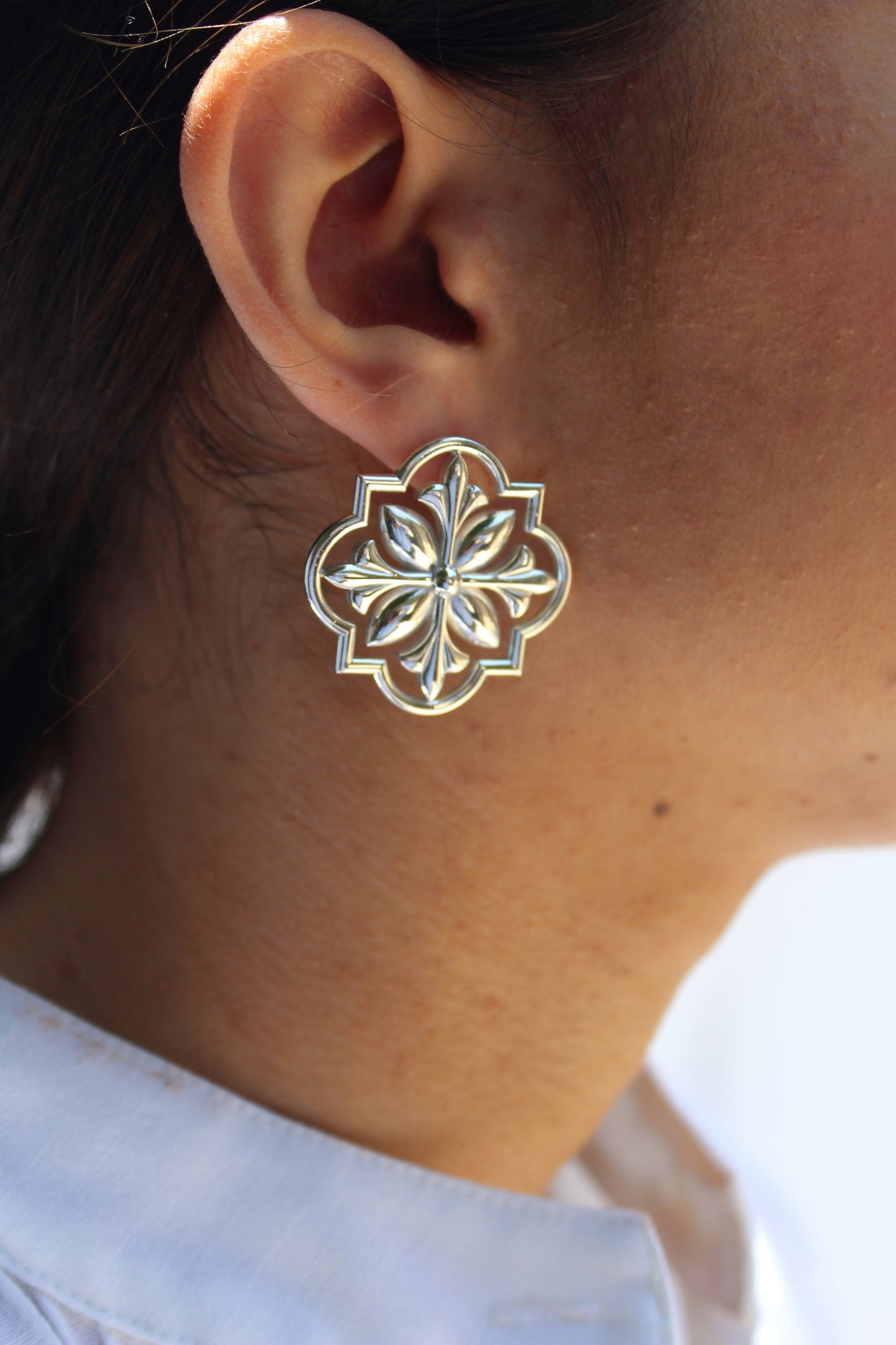 STERLING SILVER TALAVERA MAXI EARRINGS