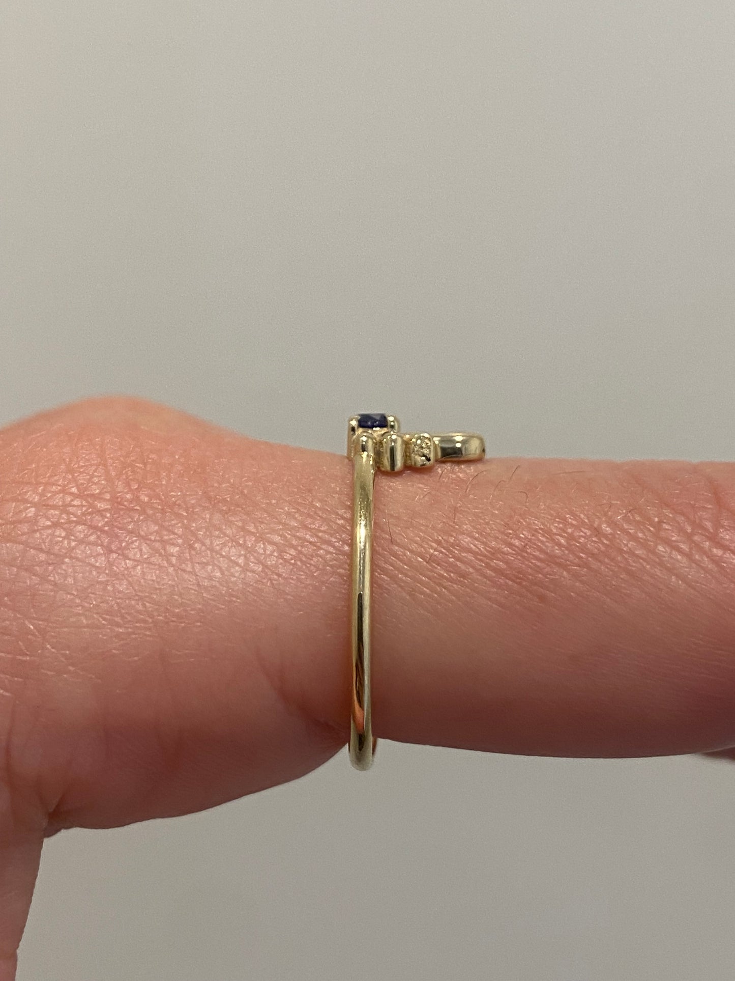 BLUE SAPPHIRE PUEBLA INSPIRED TALAVERA RING