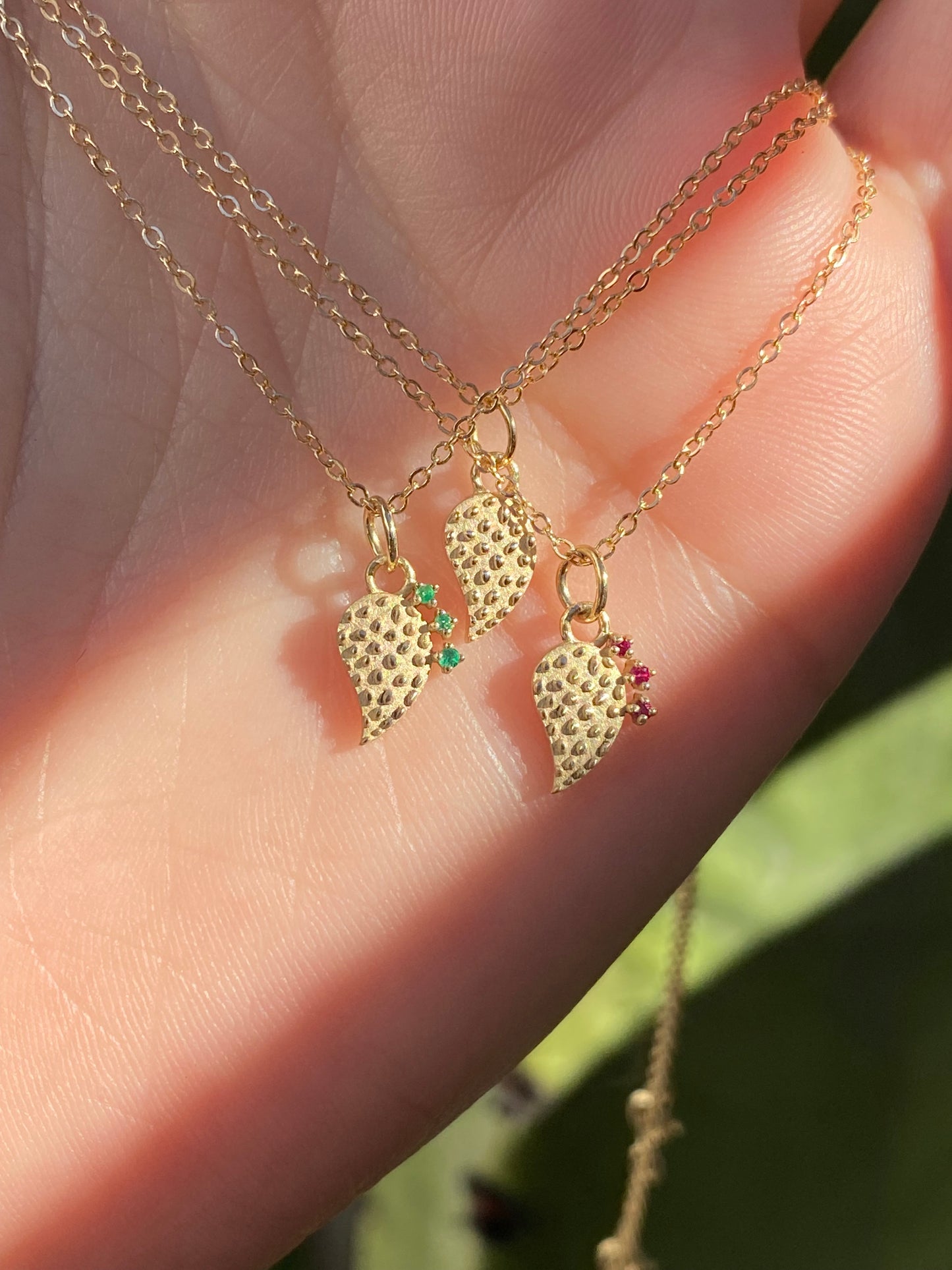 EMERALD TUNA NOPAL NECKLACE