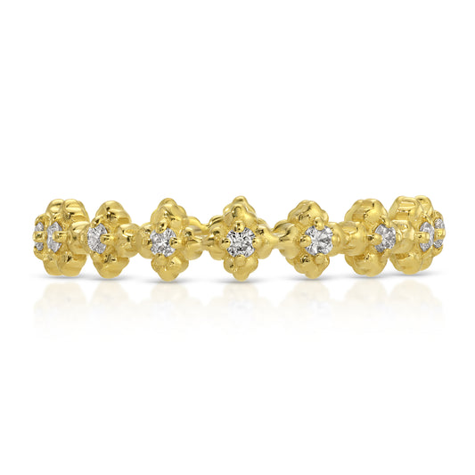 DIAMOND MINI CLOVER TALAVERA ETERNITY RING