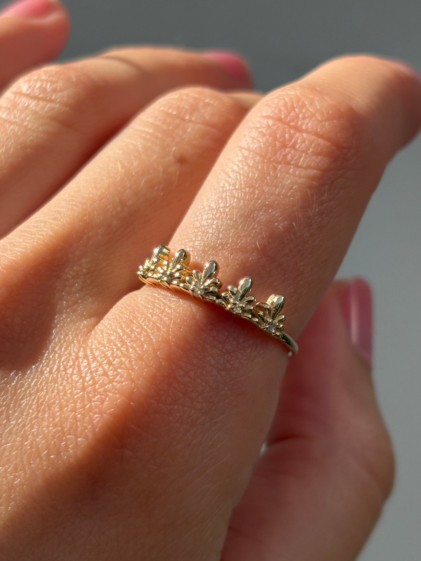 5 DIAMOND MINI PUEBLA INSPIRED TALAVERA RING