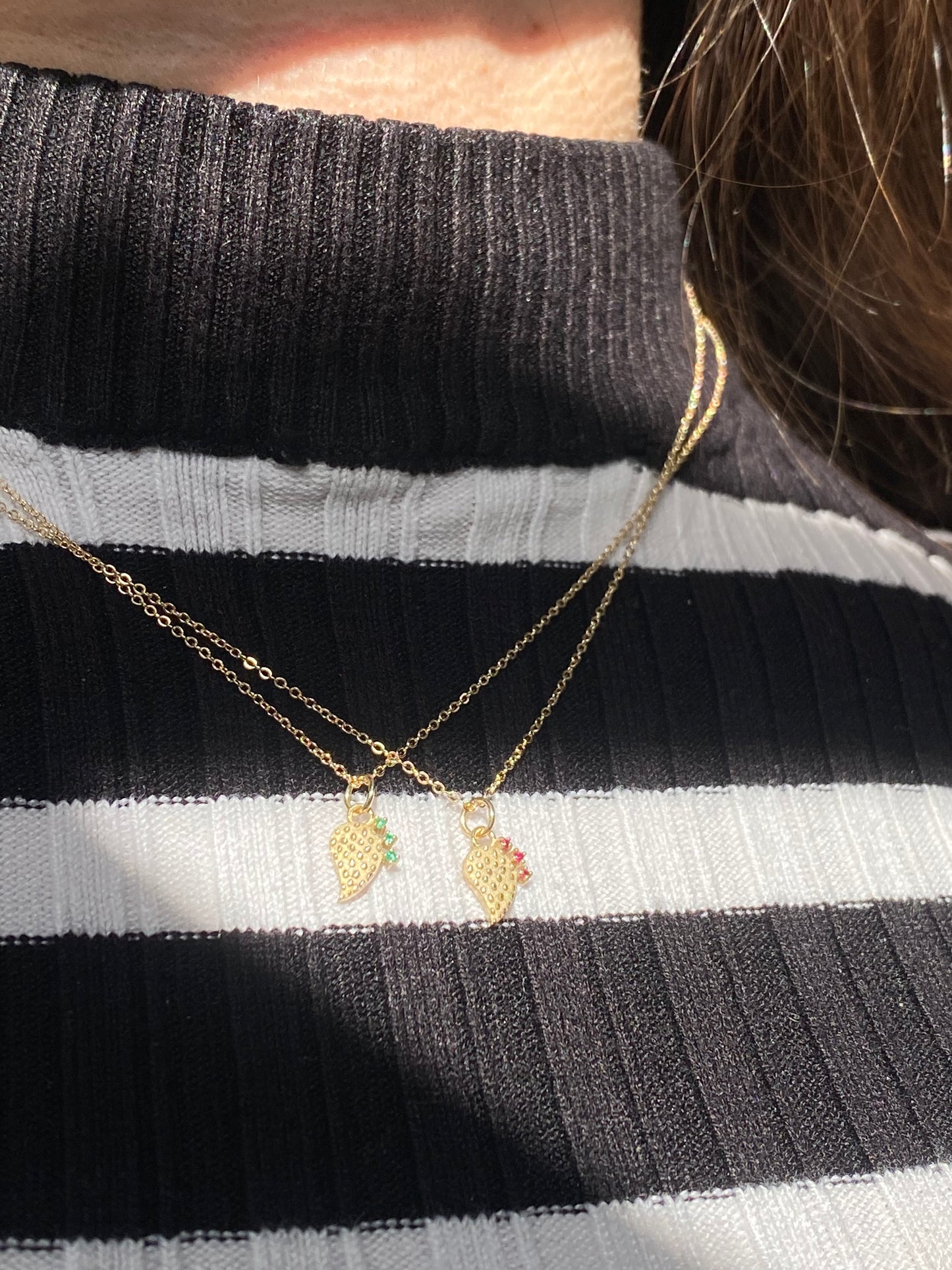 NOPAL RUBY TUNAS NECKLACE