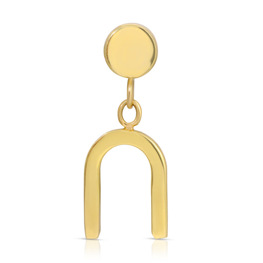 RETRO ARCH DANGLE EARRINGS