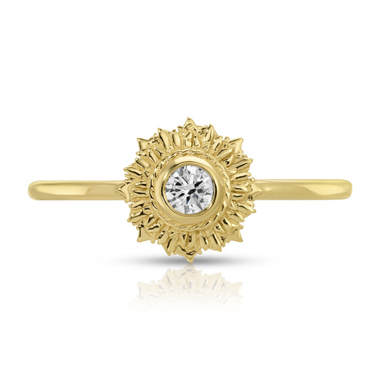 DIAMOND STARBURST RING