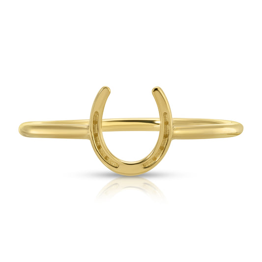 THIN HORSESHOE RING