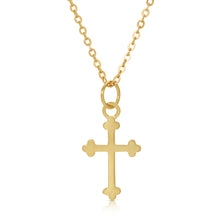 Load image into Gallery viewer, BUDDED CROSS NECKLACE
