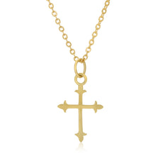 Load image into Gallery viewer, FLEURY CROSS NECKLACE
