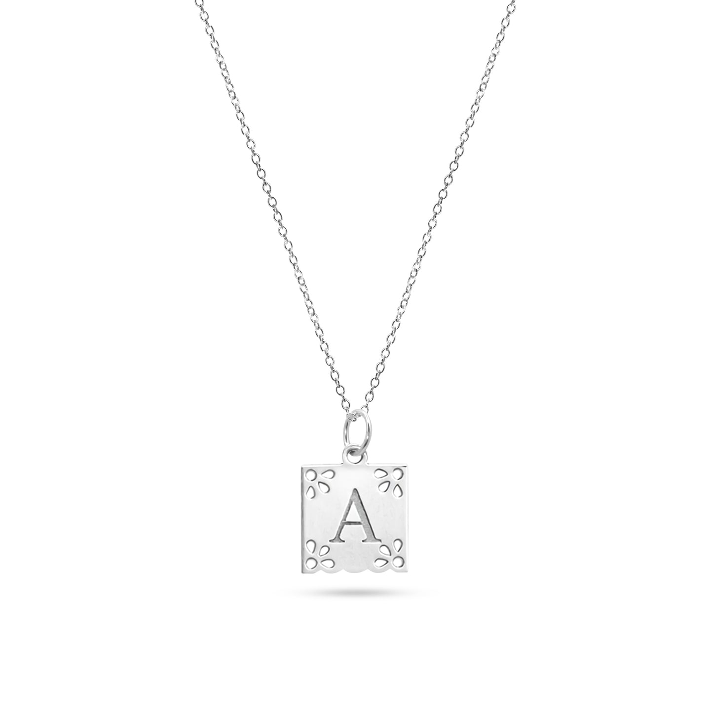 PAPEL PICADO INITIAL NECKLACE