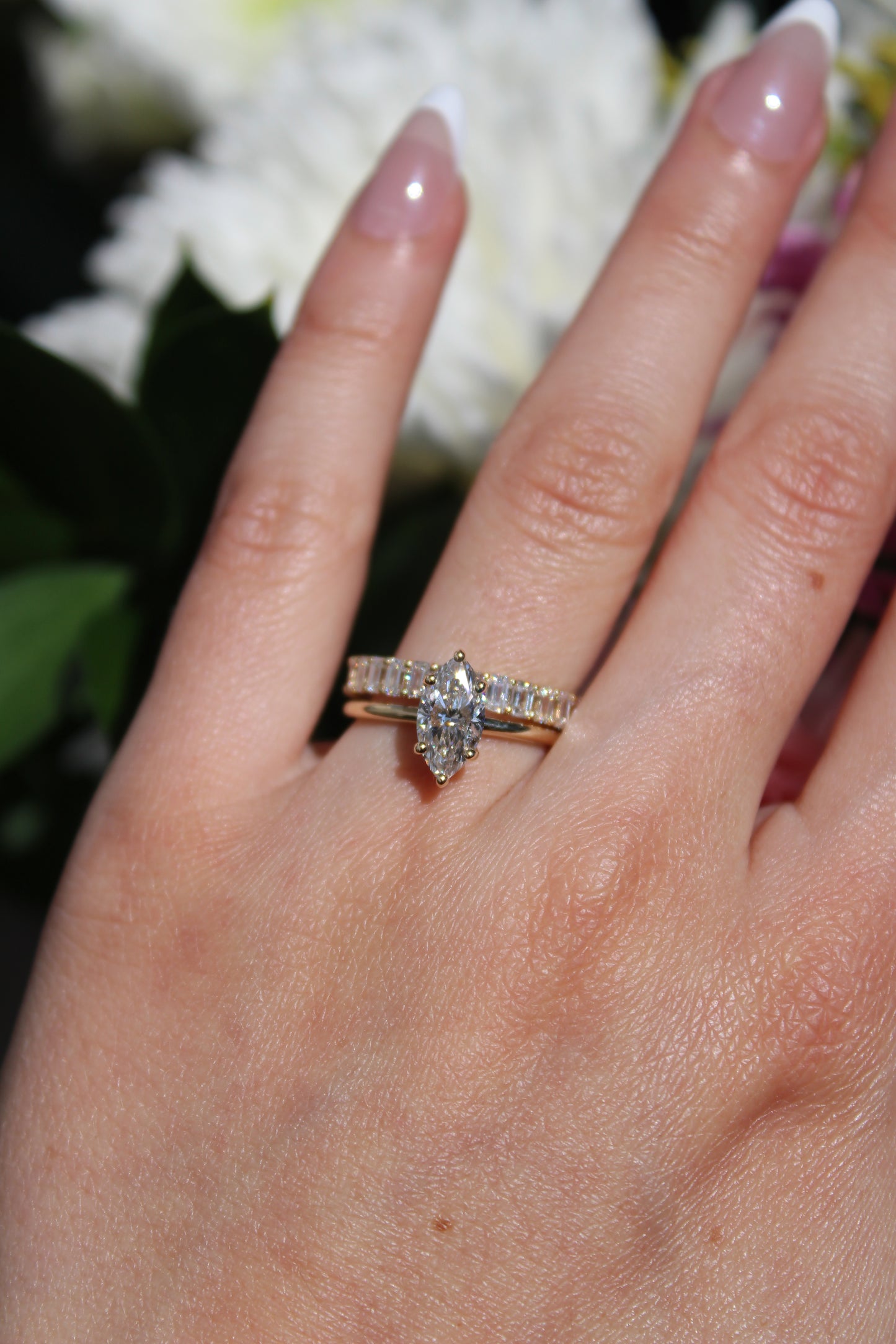MINI EMERALD CUT DIAMOND ETERNITY BAND
