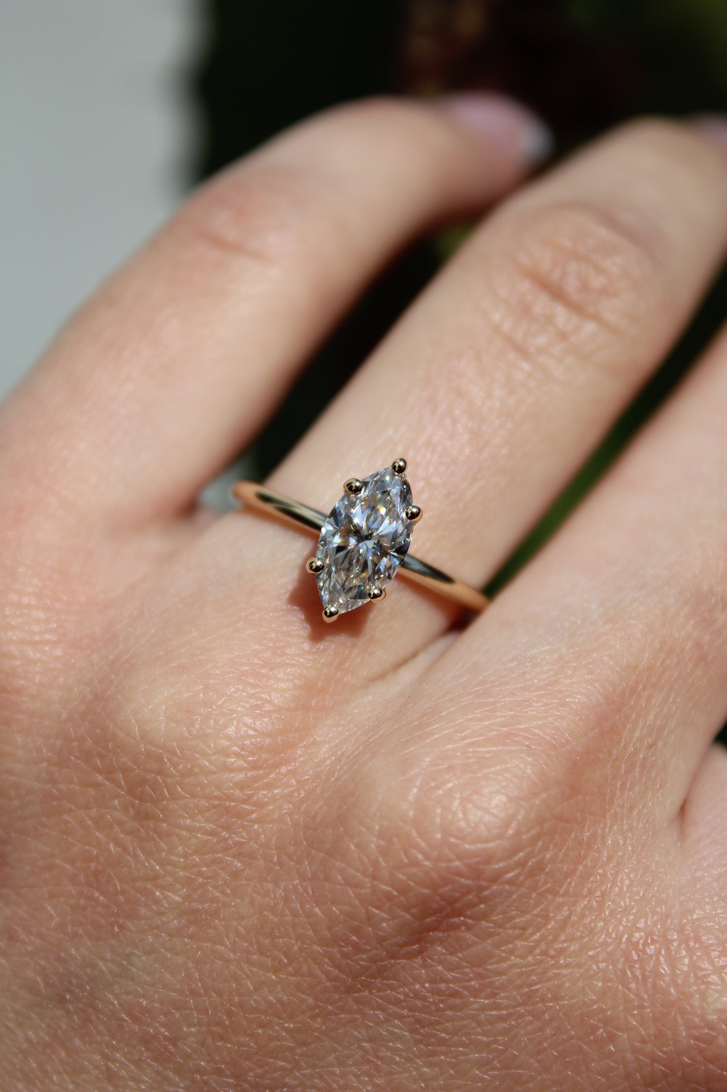 MARQUISE DIAMOND SOLITAIRE RING