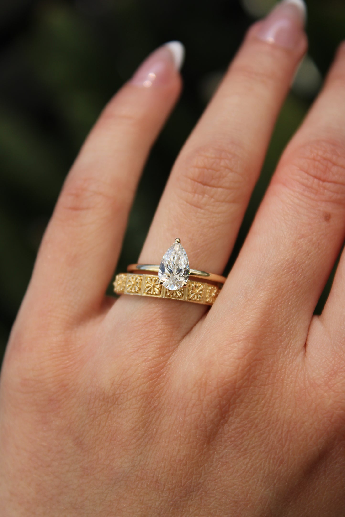 PEAR DIAMOND SOLITAIRE RING