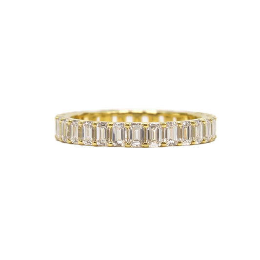 MINI EMERALD CUT DIAMOND ETERNITY BAND