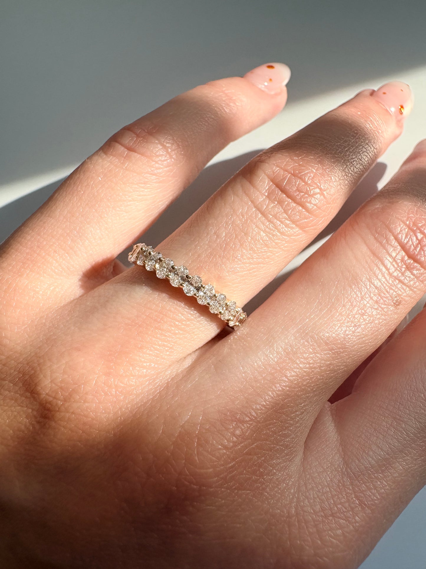 MINI OVAL DIAMOND ETERNITY BAND