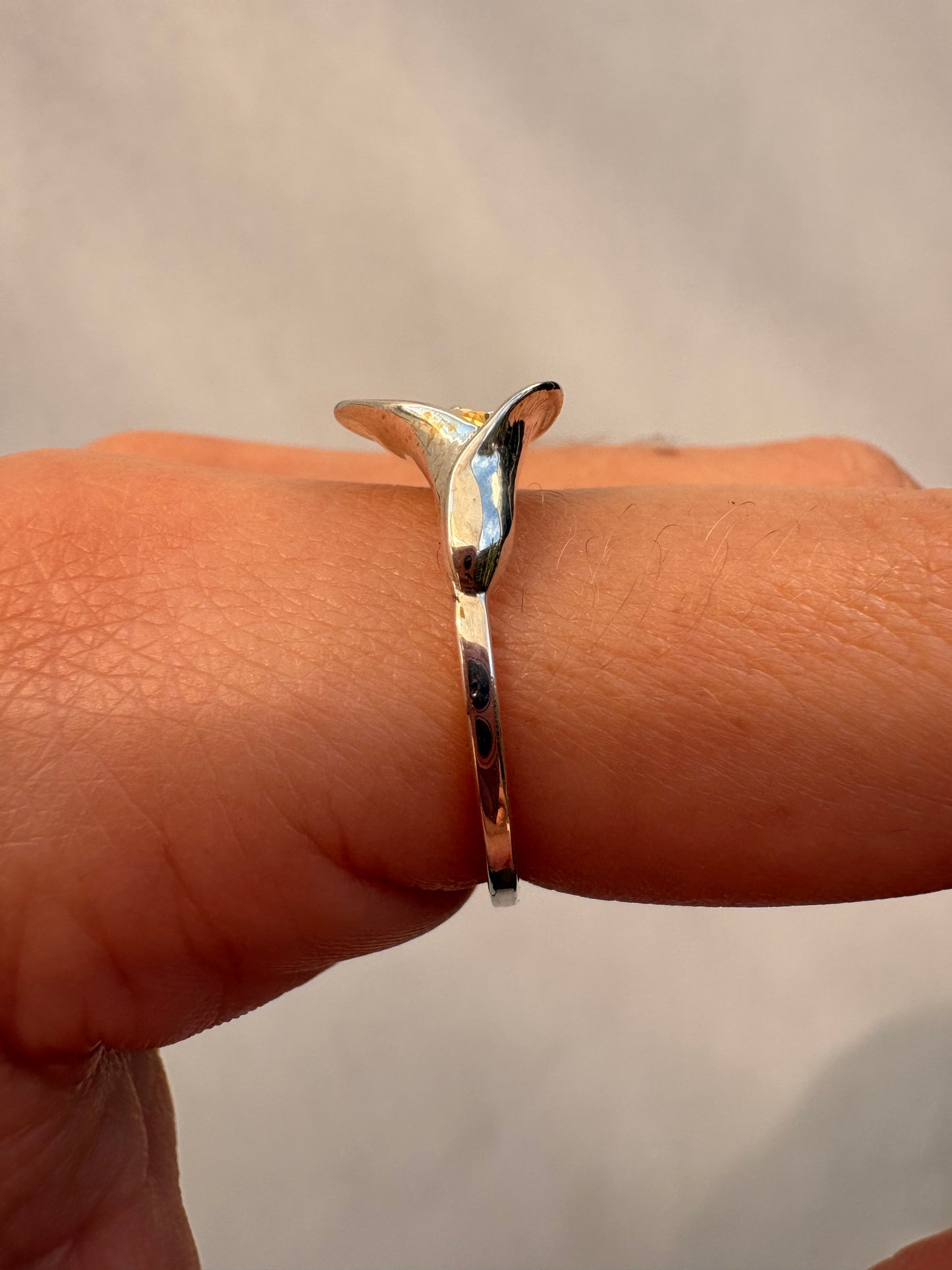 CITRINE CALLA LILY RING