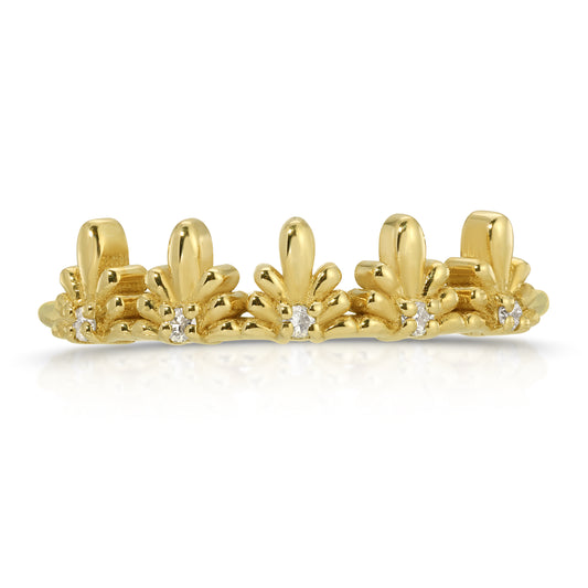 5 DIAMOND MINI PUEBLA INSPIRED TALAVERA RING