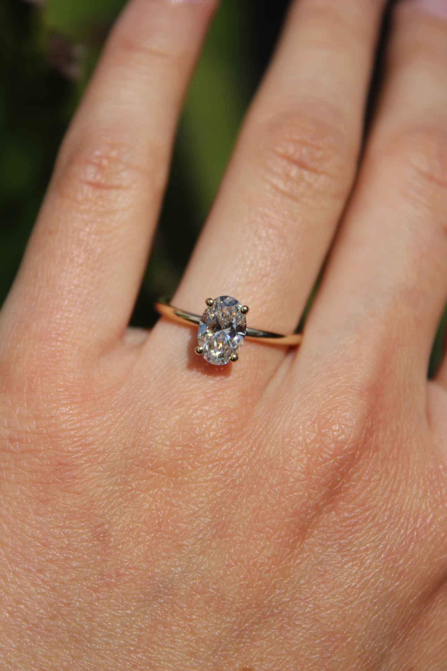 OVAL DIAMOND SOLITAIRE RING