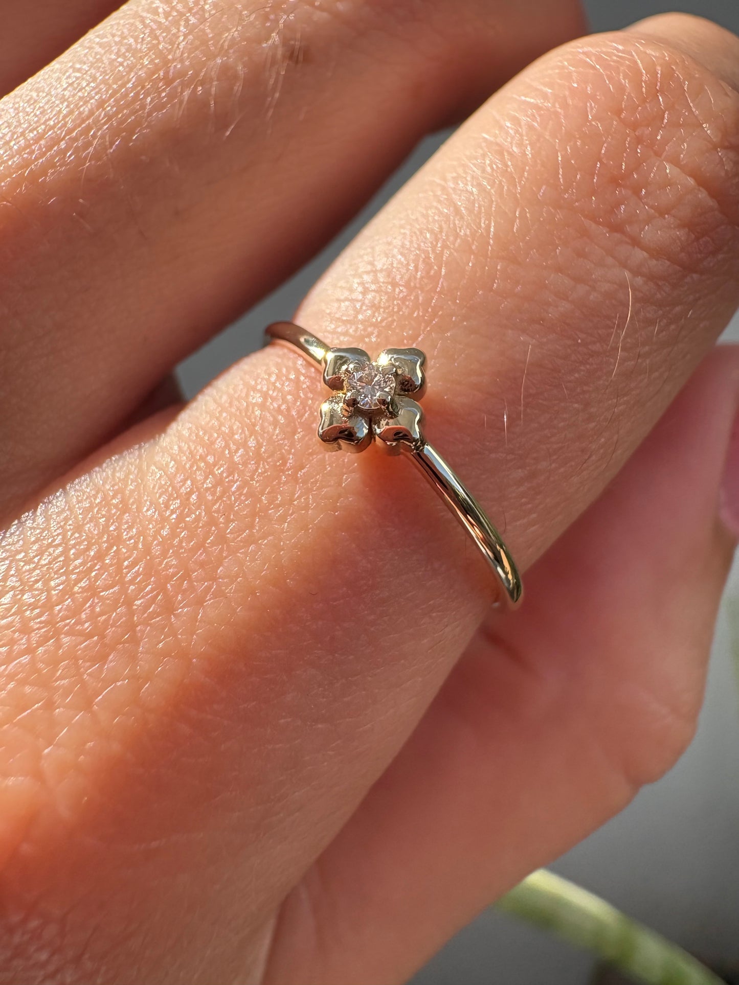 DIAMOND MINI CLOVER TALAVERA RING