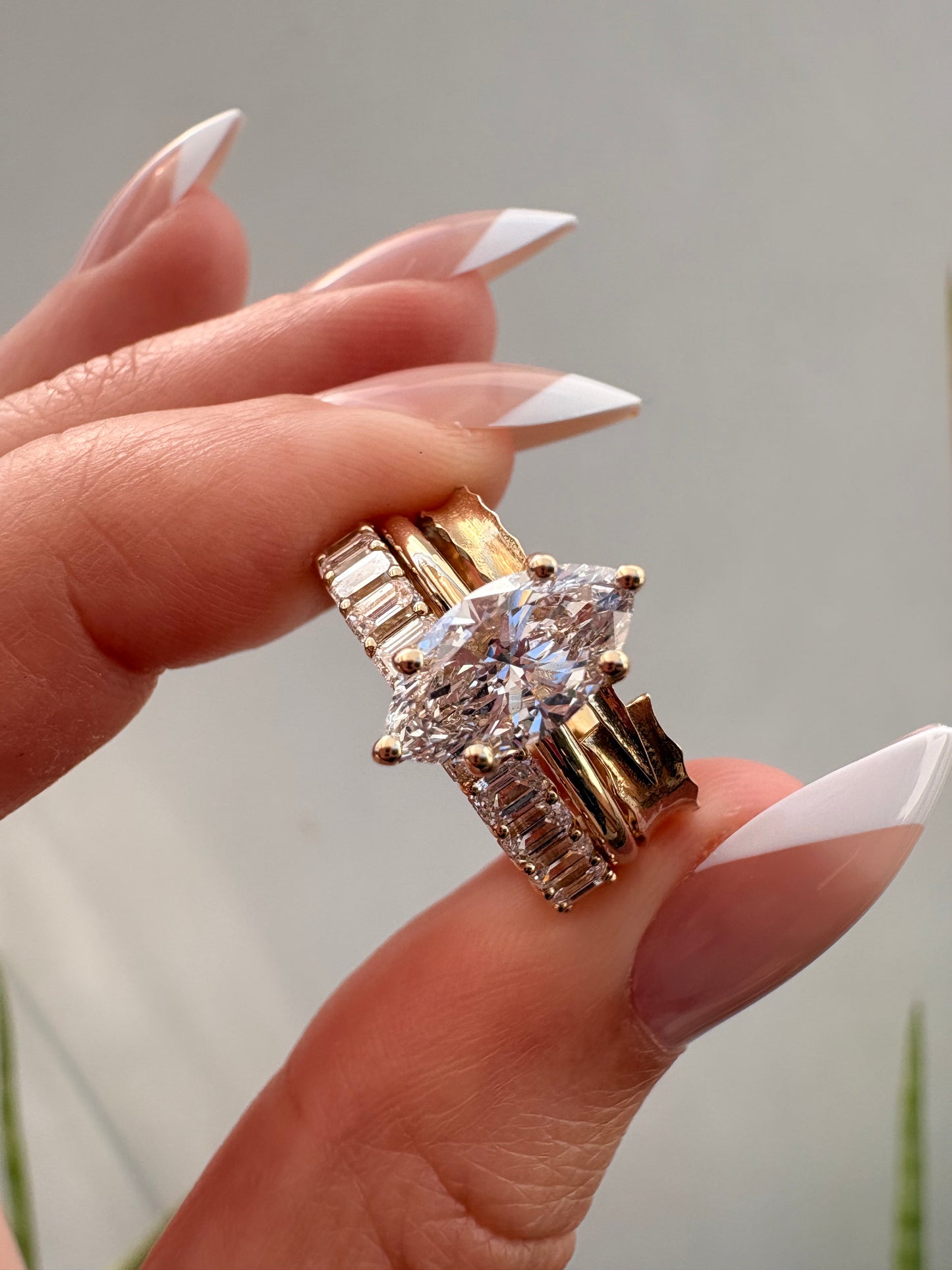 MINI EMERALD CUT DIAMOND ETERNITY BAND