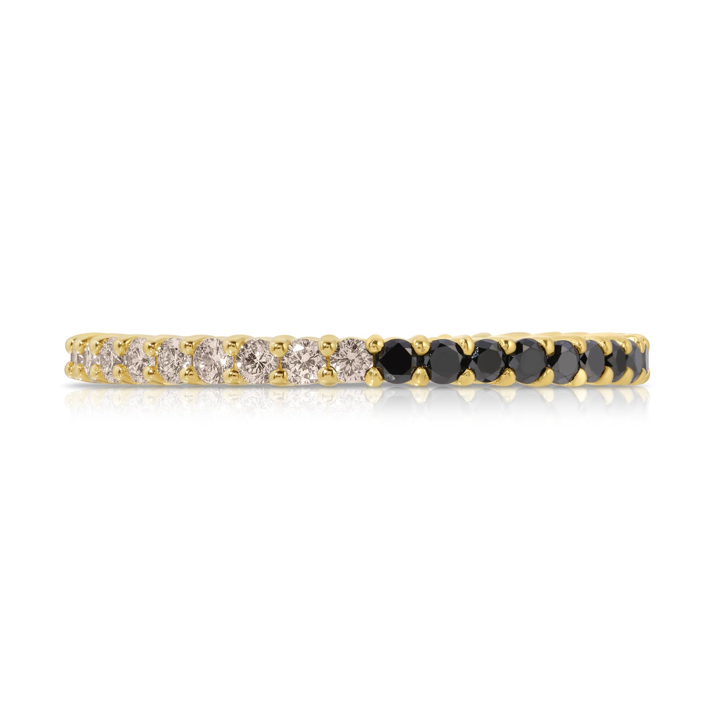 BLACK AND BROWN DIAMOND ETERNITY BAND