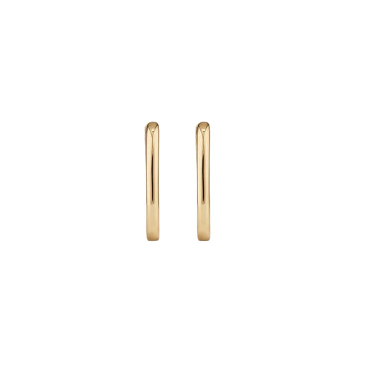 PAPERCLIP HUGGIE HOOP (PAIR)