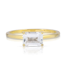 Load image into Gallery viewer, EAST WEST WHITE TOPAZ RING
