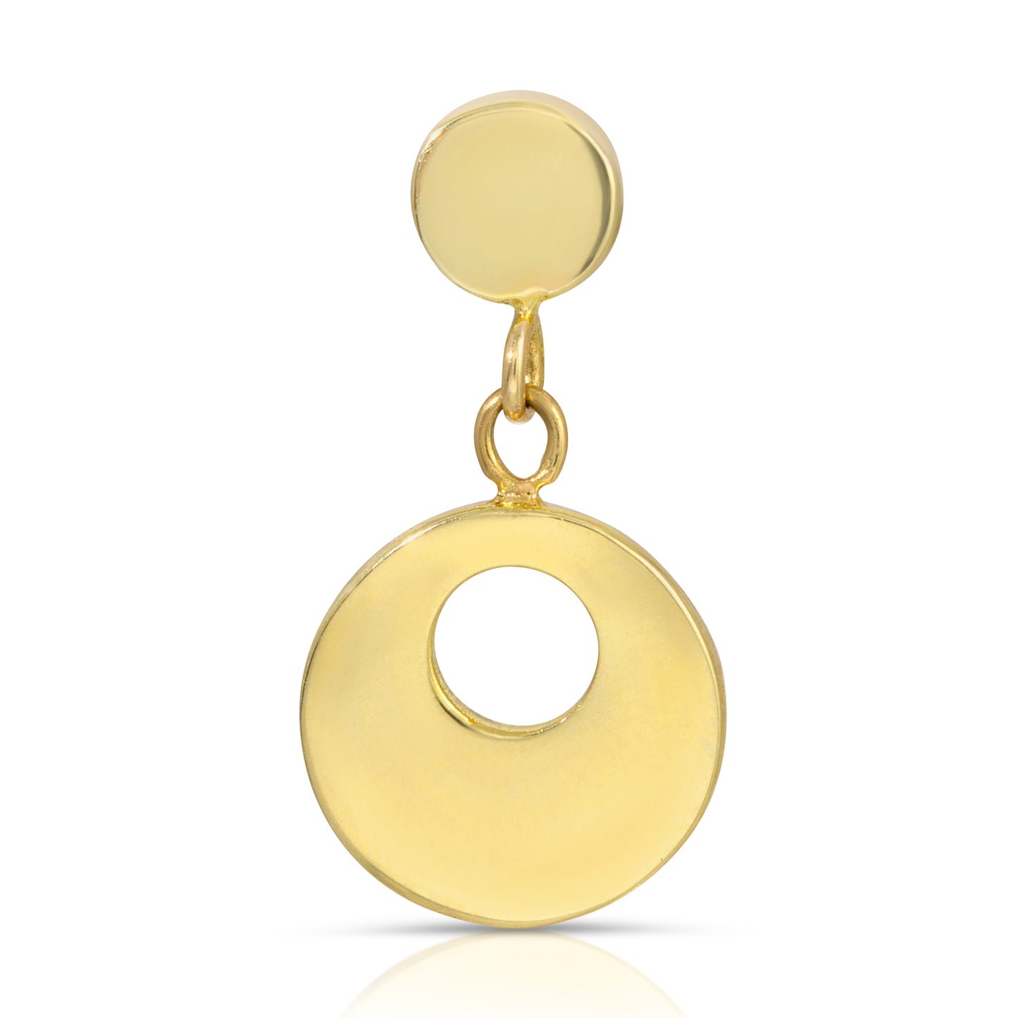 RETRO CIRCLE DANGLE EARRING (PAIR)