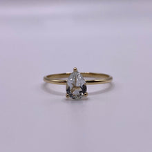 Load image into Gallery viewer, PEAR WHITE TOPAZ RING
